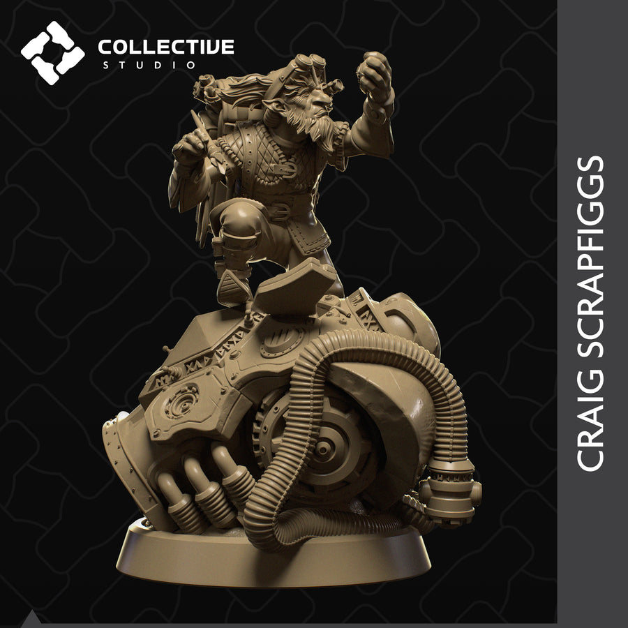 Craig Scrapfiggs Gnome Artificer DnD Miniature Fantasy Minis Pathfinder