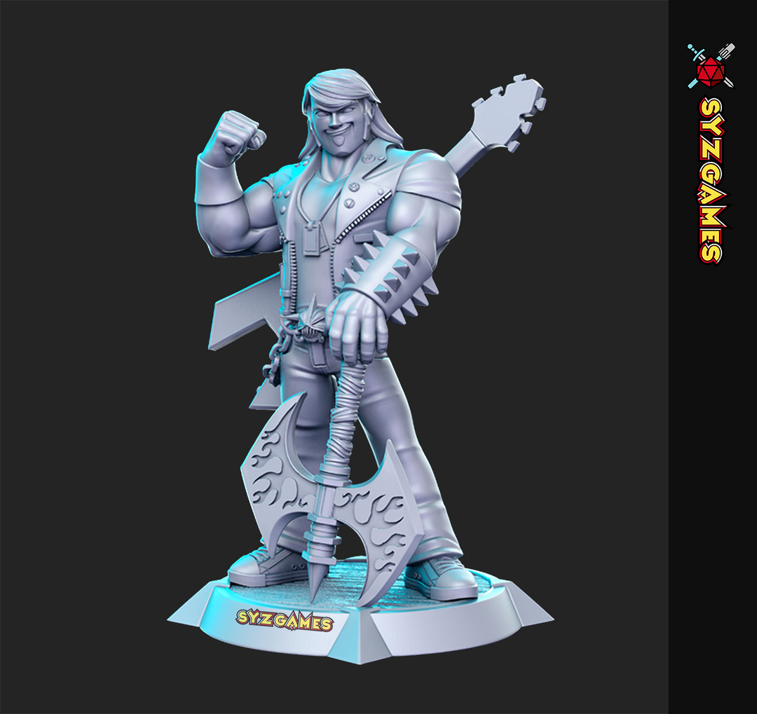 Eddie Rigs Fantasy Resin Miniature DnD Figure Pathfinder Brutal Legend