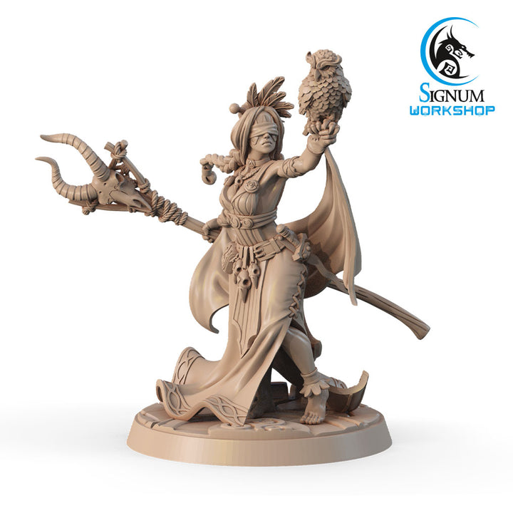 Fernesia, the Blind Sorceress Resin Miniature Pinup Miniature DnD Minis