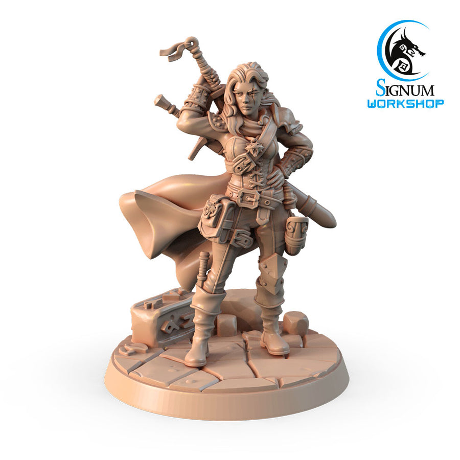 Renata, Huntress Resin Miniature Pinup Miniature DnD Miniature RPGs