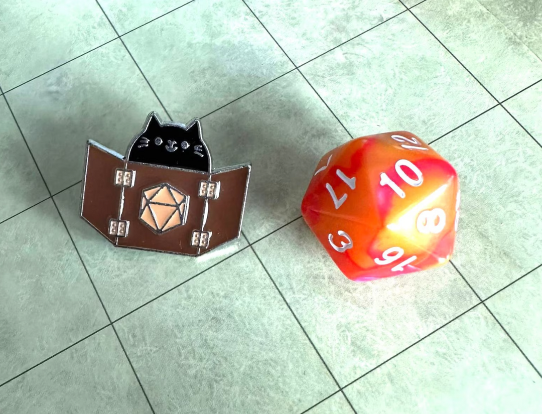 Meowster Cat Badge Enamel Pin Broach