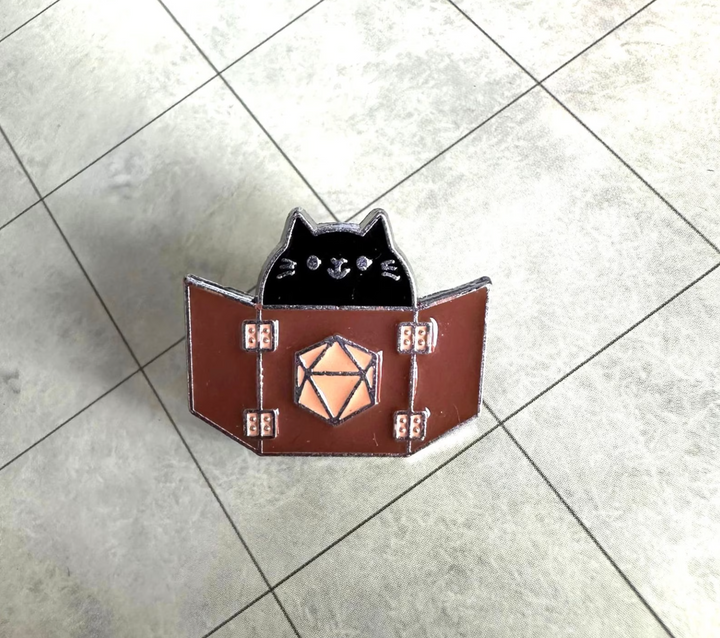 Meowster Cat Badge Enamel Pin Broach