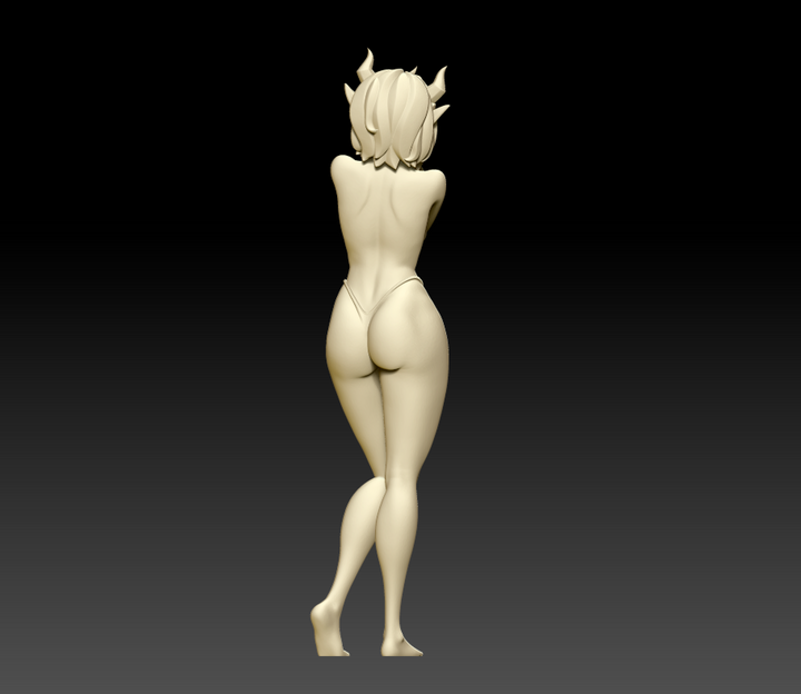 Bookworm Succubus Pinup