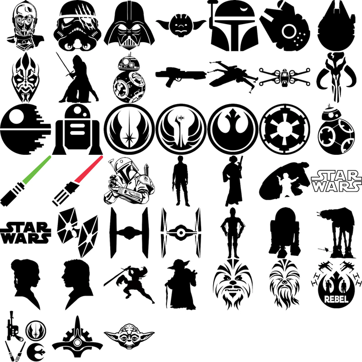 Star Wars SVG Bundle, Digital Download