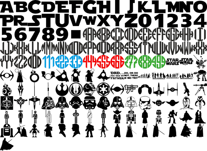 Star Wars SVG Bundle, Digital Download