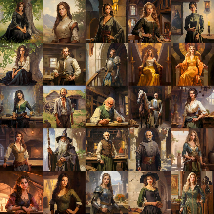 125 Town NPC Portraits - Digital Download