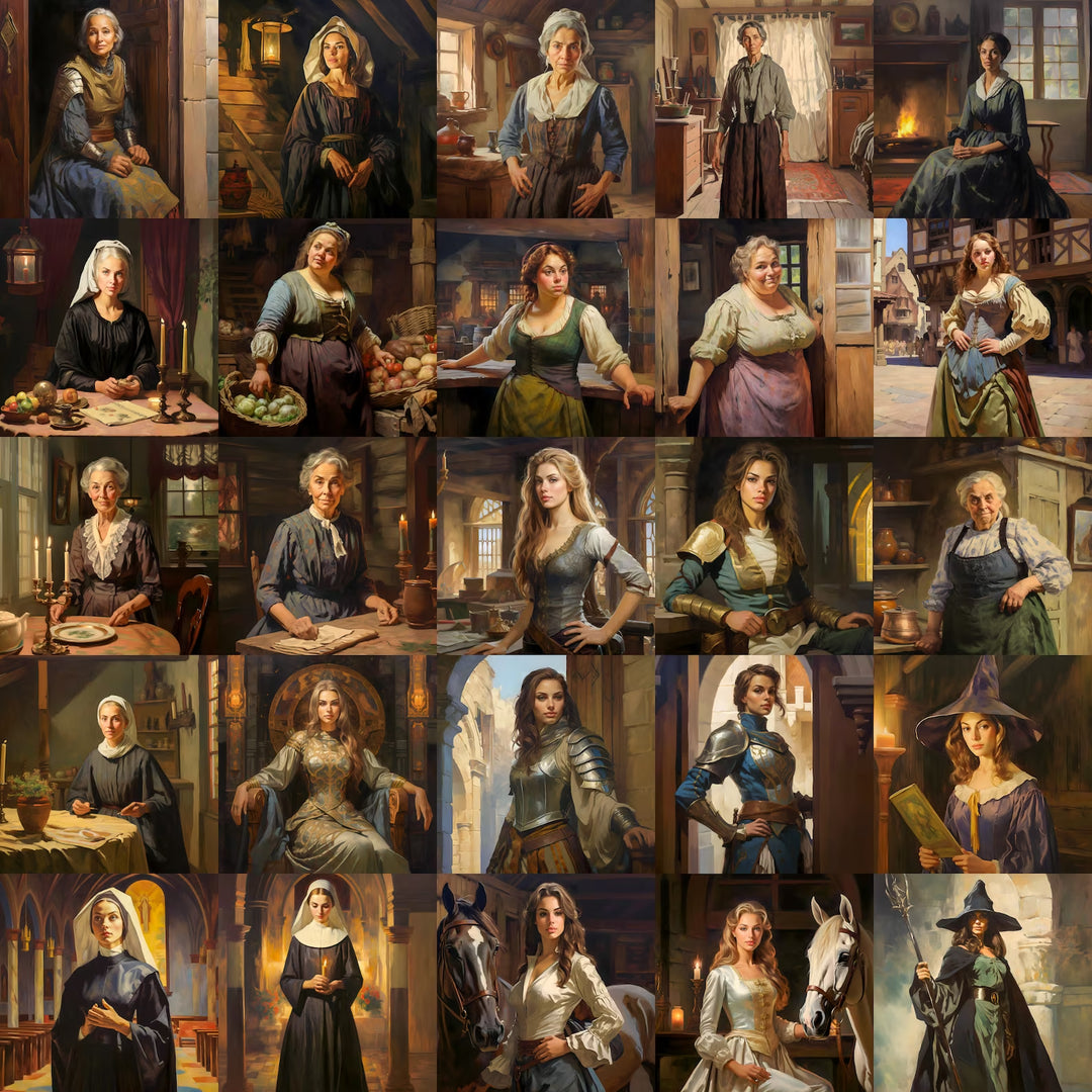 125 Town NPC Portraits - Digital Download