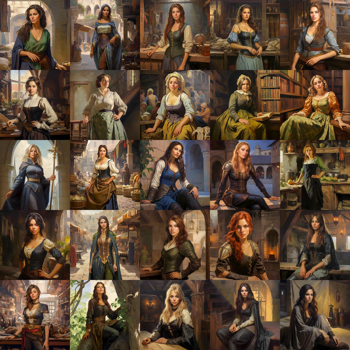125 Town NPC Portraits - Digital Download
