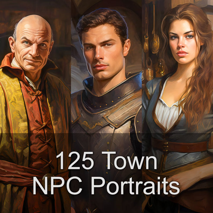 125 Town NPC Portraits - Digital Download