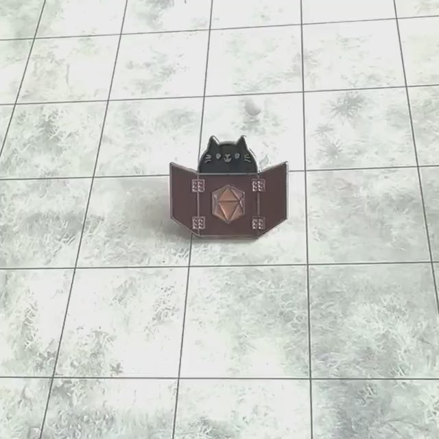 Meowster Cat Badge Enamel Pin Broach