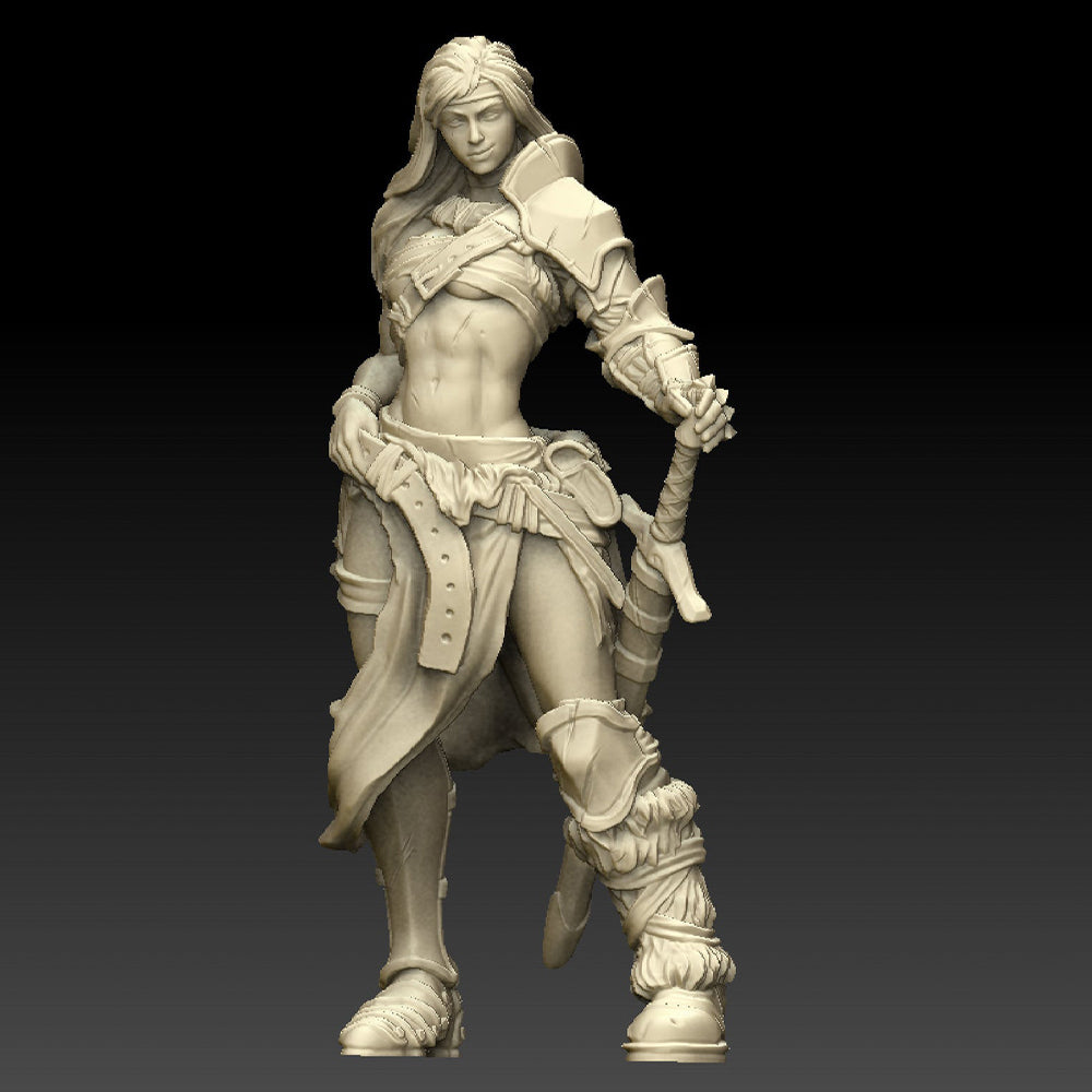 Barbarian Female Fantasy Minis DnD Warhammer Roleplaying