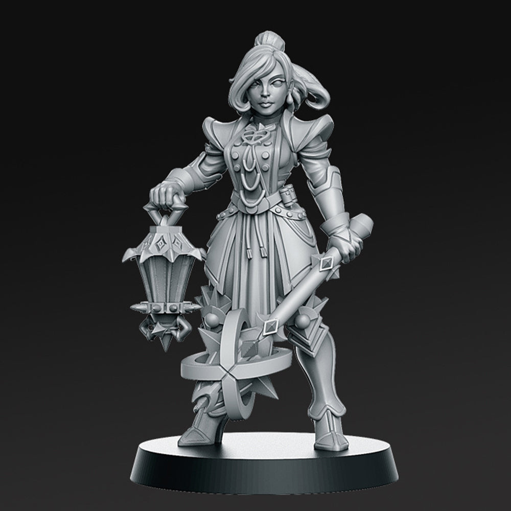 Zoe Tsun Female Paladin Fantasy Minis DnD Warhammer Roleplaying RPG D&D