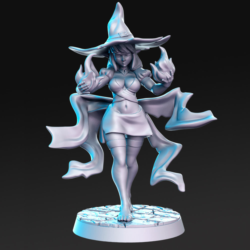 Veena Elf Mage Fantasy Minis DnD Warhammer Roleplaying RPG D&D Pinup