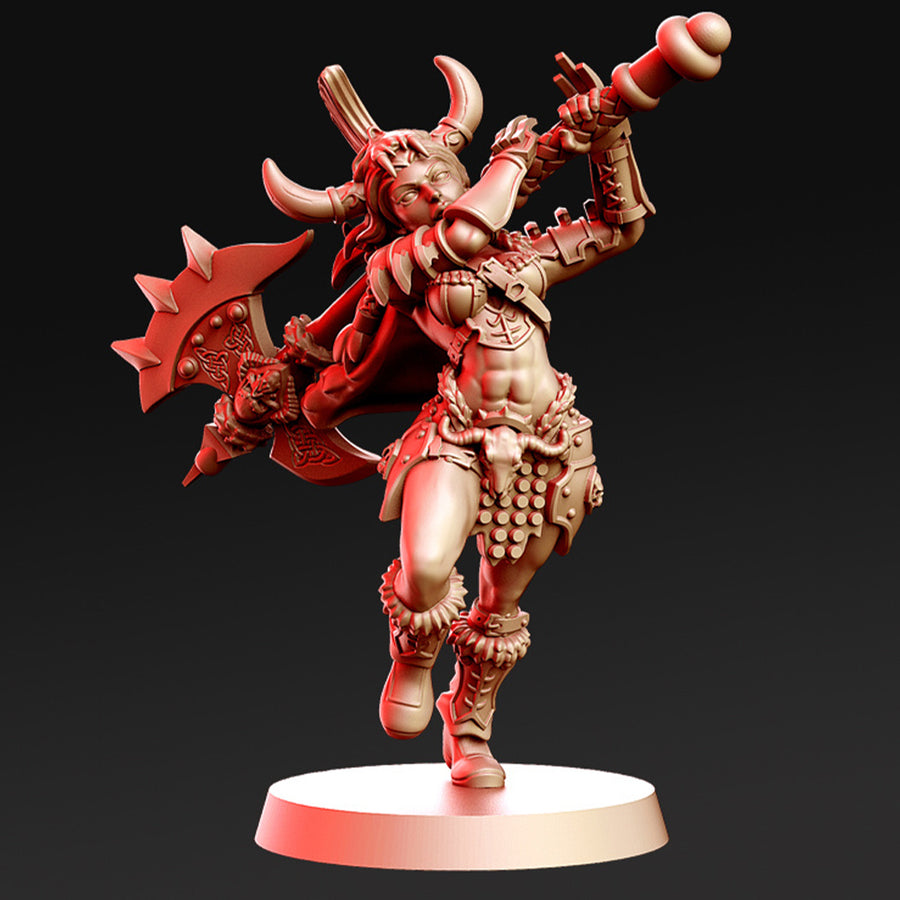 Cronia Barbarian Female Fantasy Minis DnD Warhammer Roleplaying D&D