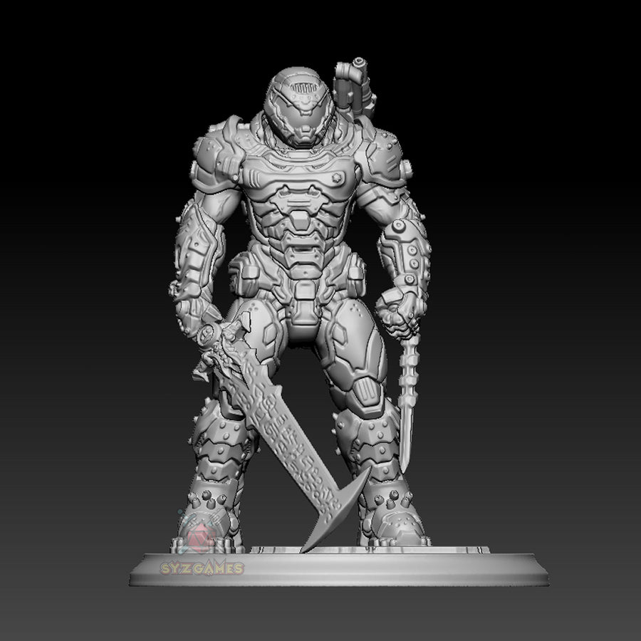 Doom Guy - Doom Eternal Sci-Fi Minis DnD Warhammer Roleplaying