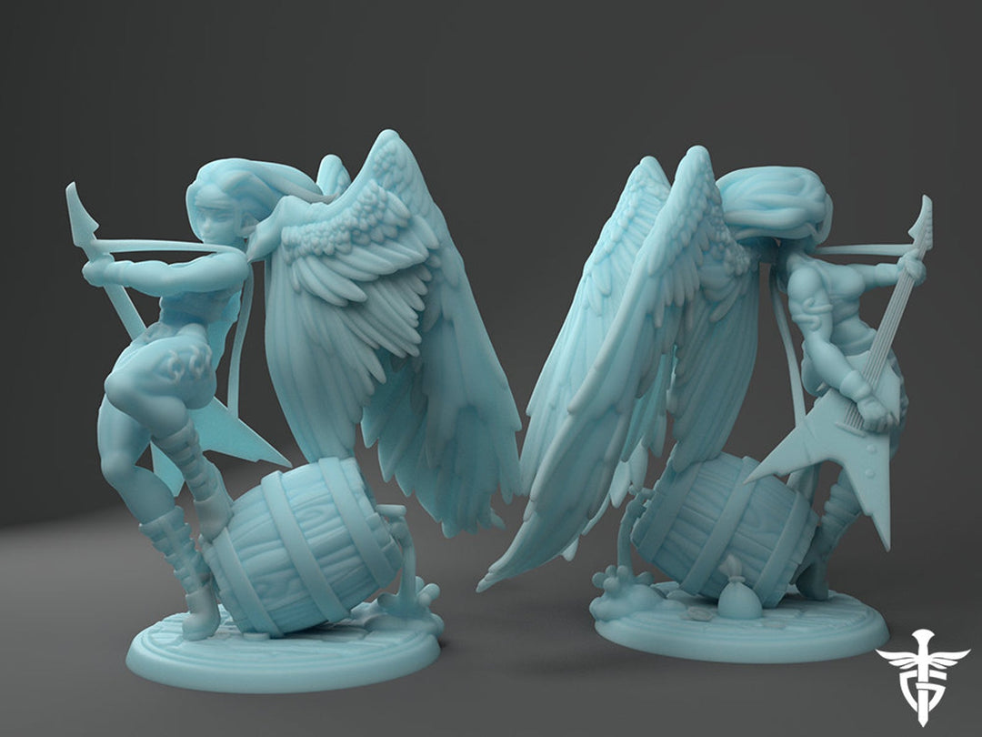 Aasimar Rocker Bard Fantasy Minis DnD Warhammer Roleplaying  RPG D&D