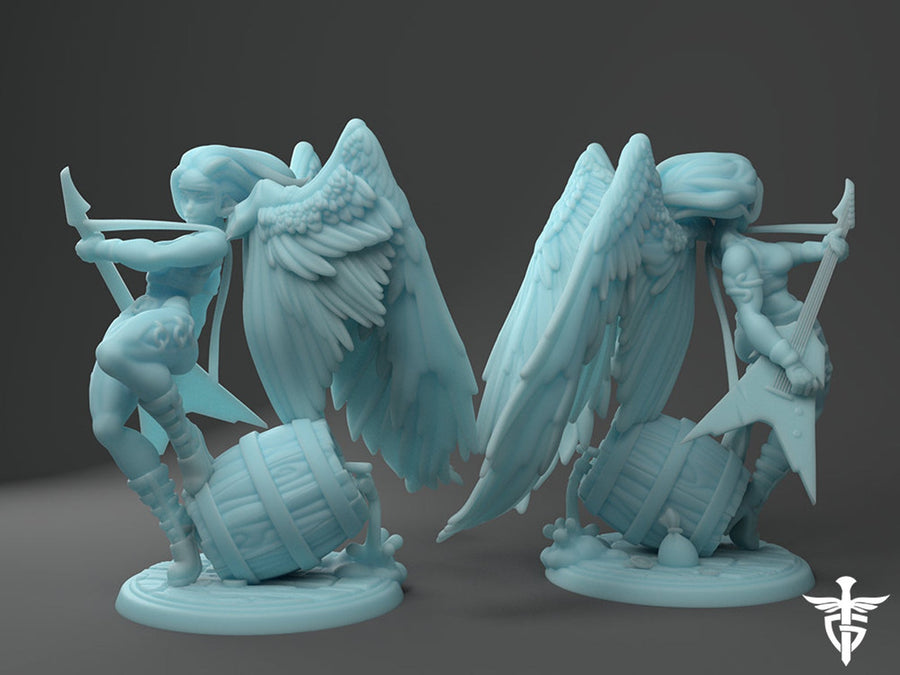 Aasimar Rocker Bard Fantasy Minis DnD Warhammer Roleplaying  RPG D&D