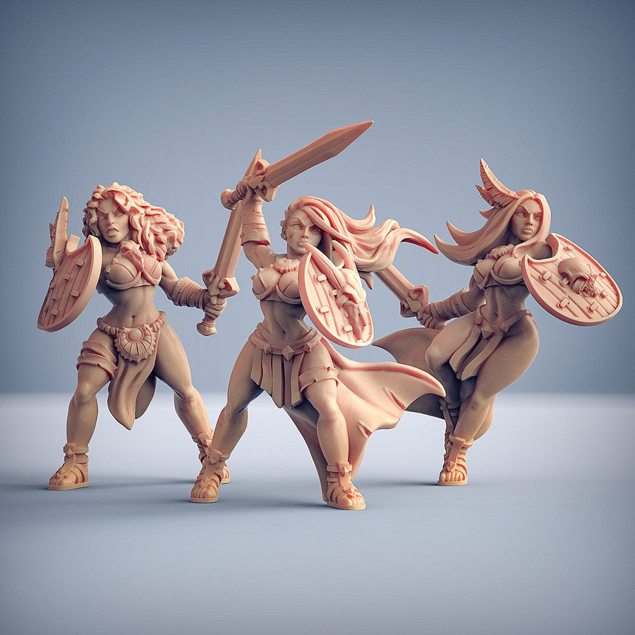 Amazon Warriors  Fantasy Minis DnD Warhammer Roleplaying RPG D&D
