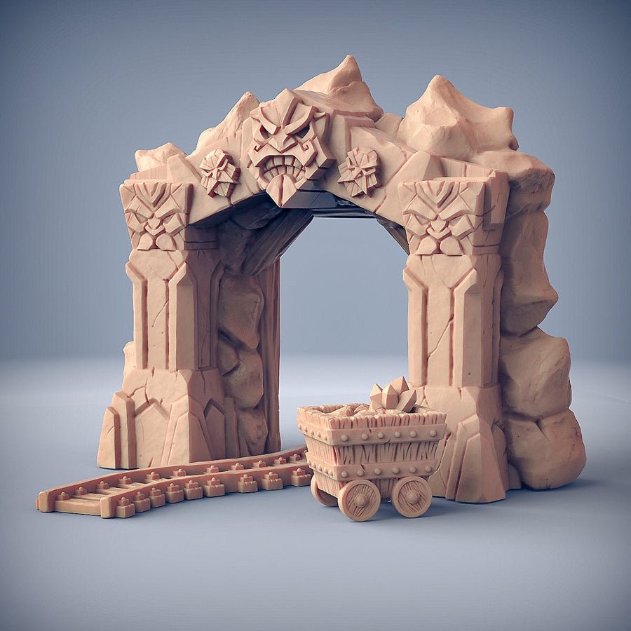 Dwarven Mine Entrance - Dwarven Defender Terrain Piece - SYZGames