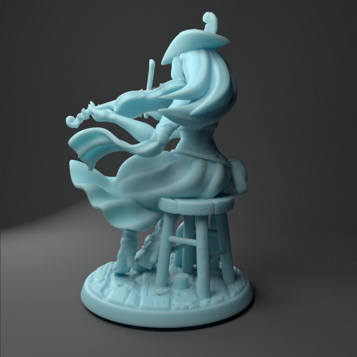 Silv the Elf Bard | Fantasy Miniature | D&D | Tabletop Game | RPG | Twin Goddess