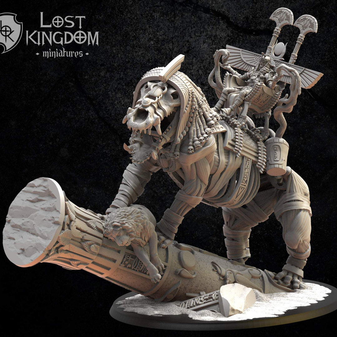Amenhotep the Terrible on Ammit Fantasy Minis DnD Warhammer Roleplaying