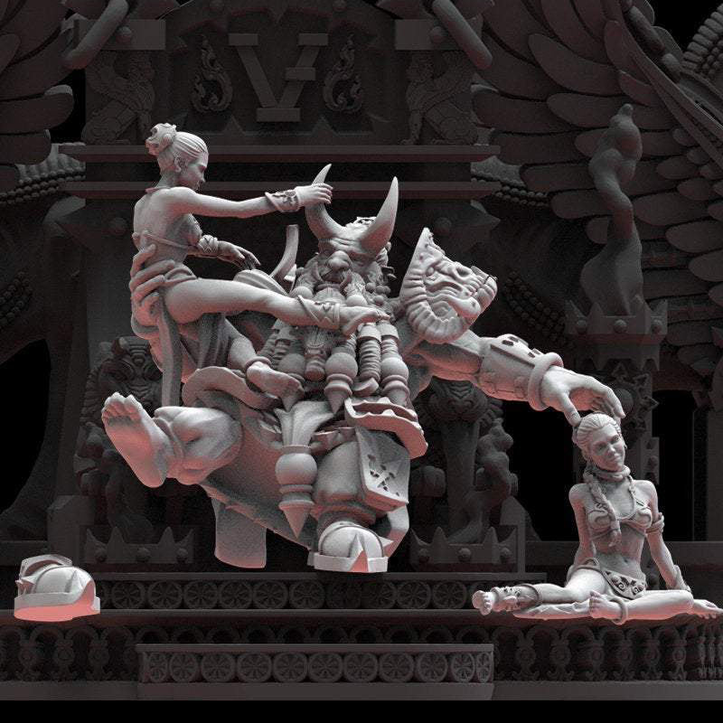 Assur, the God King Fantasy Minis DnD Warhammer Roleplaying RPG D&D