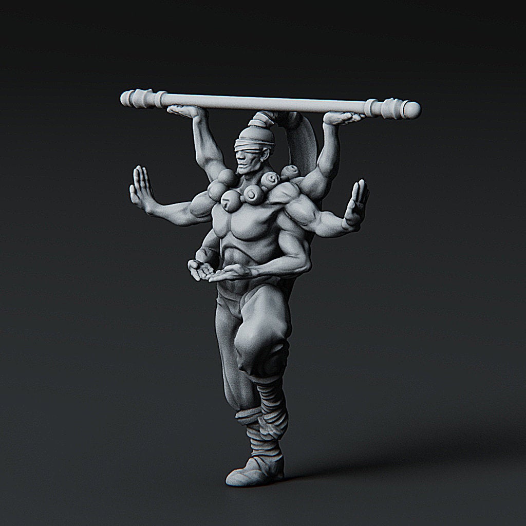 Asuras Monk - Celestial Fantasy Minis DnD Warhammer Roleplaying RPG D&D