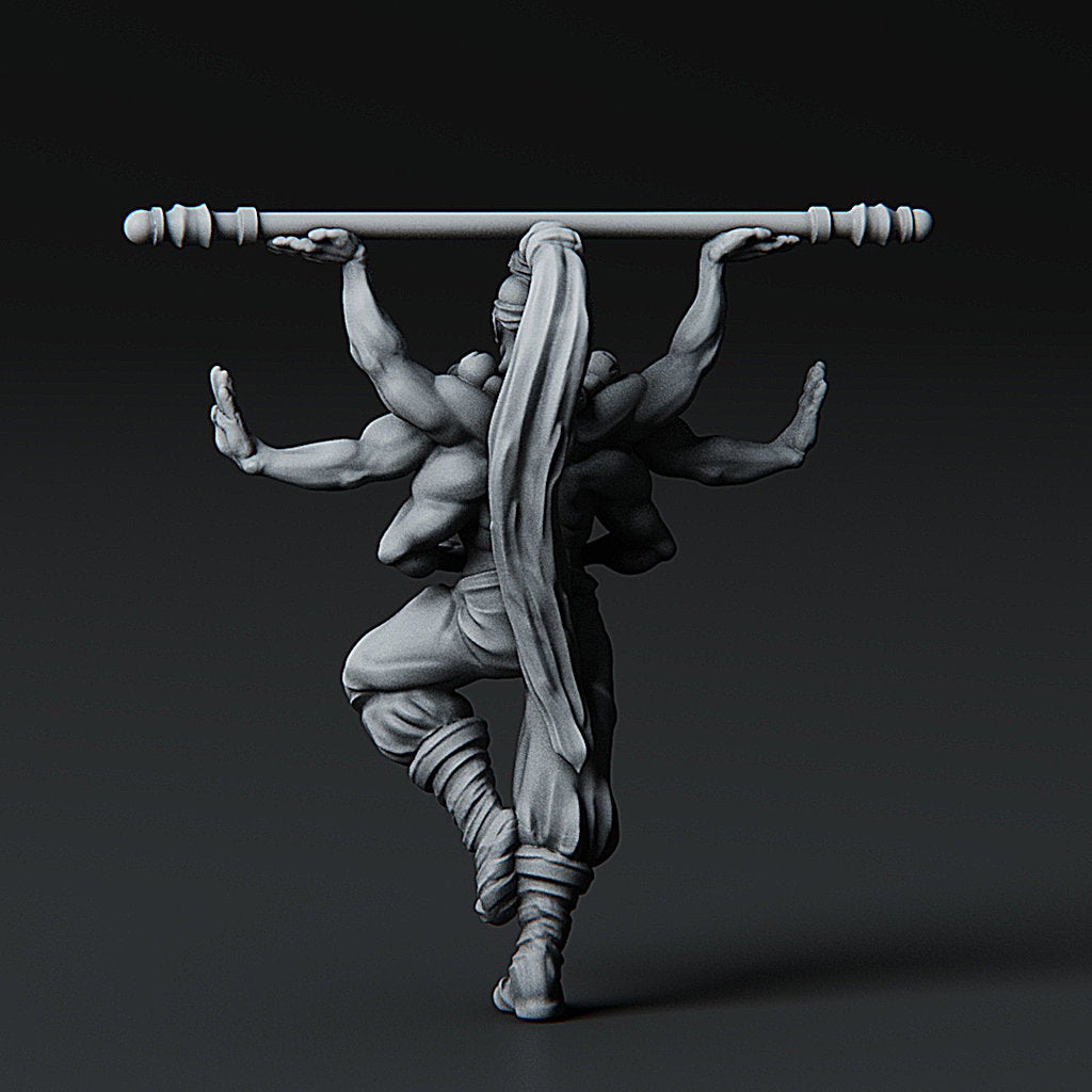 Asuras Monk - Celestial Fantasy Minis DnD Warhammer Roleplaying RPG D&D