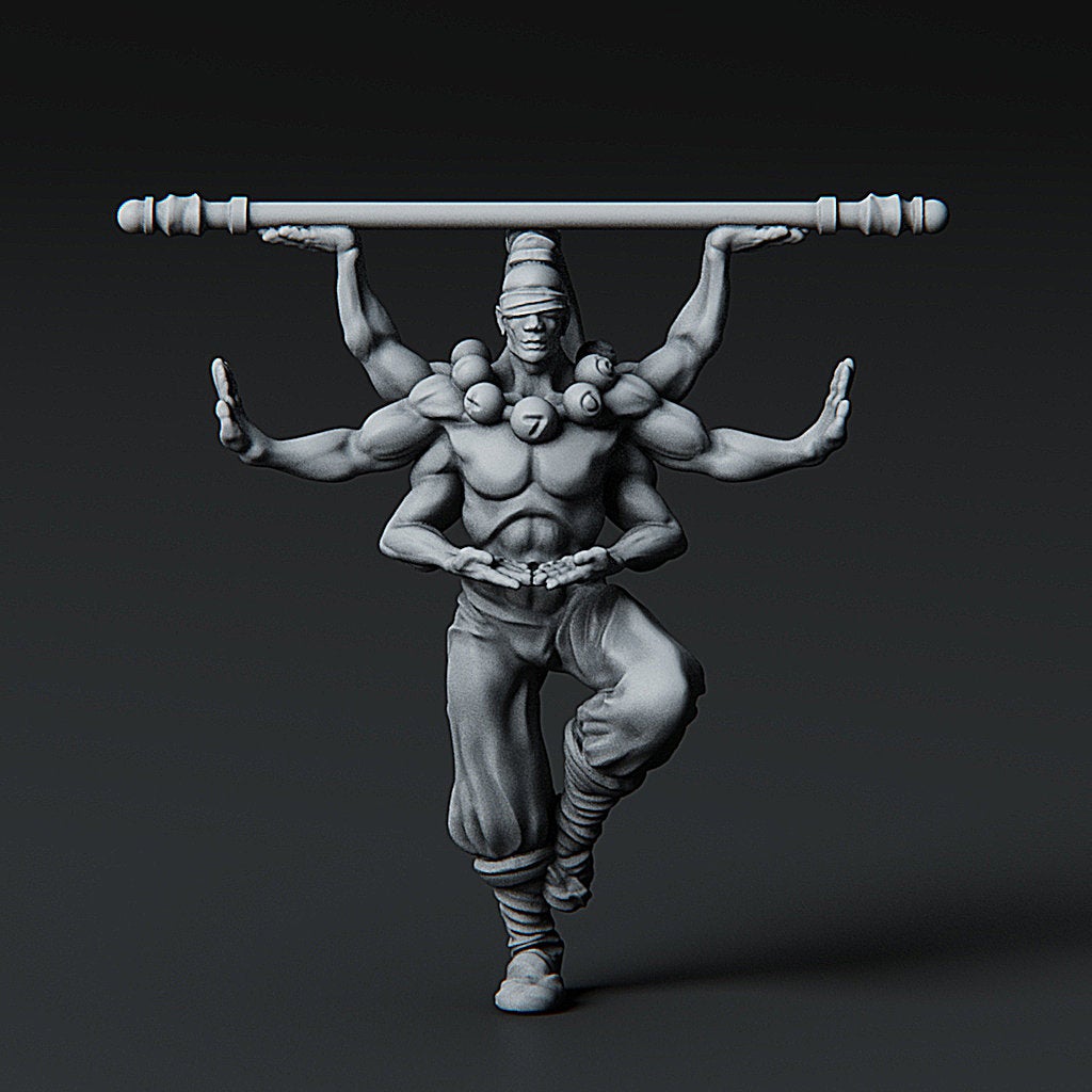Asuras Monk - Celestial Fantasy Minis DnD Warhammer Roleplaying RPG D&D
