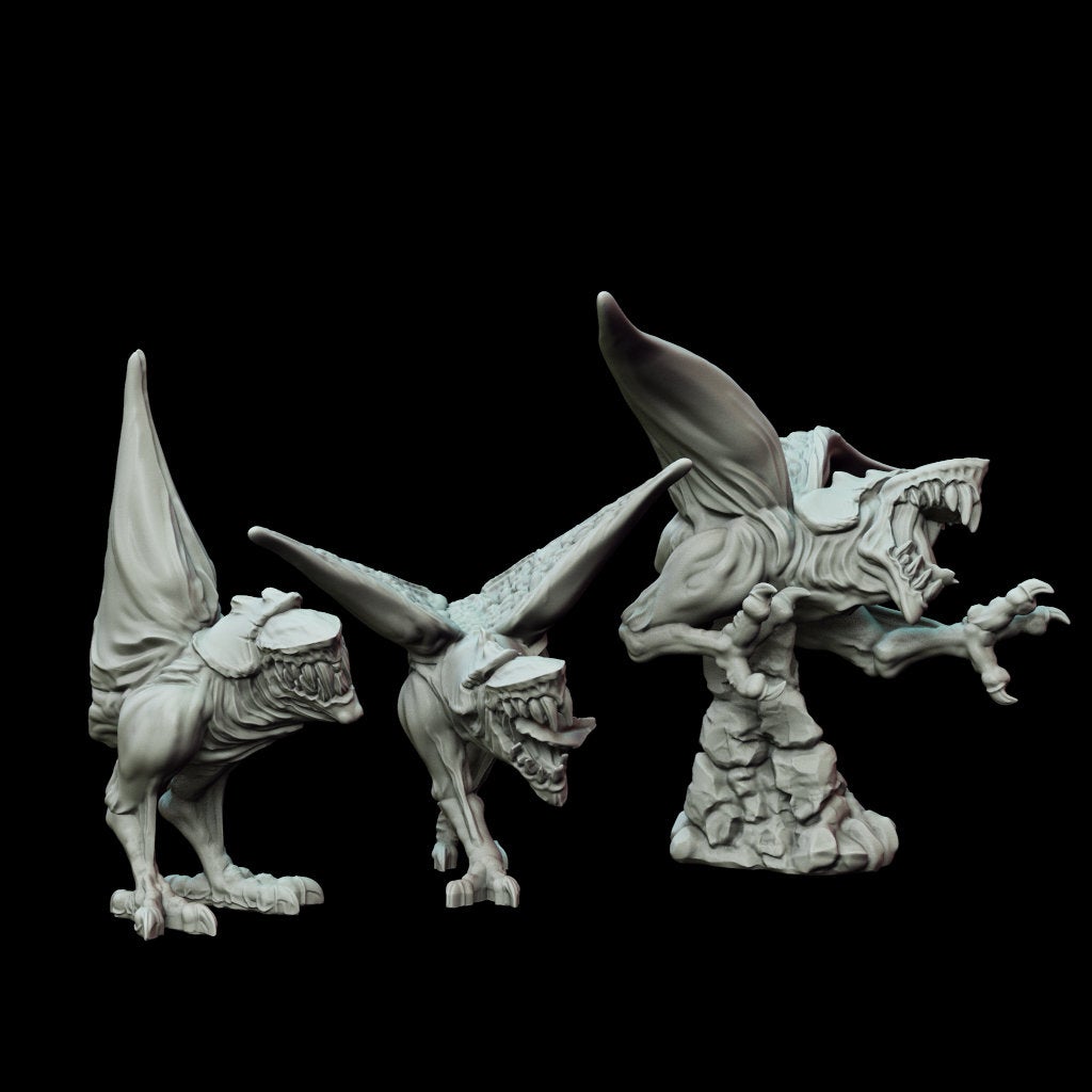 Abyssal Chicken Fantasy Minis DnD or Warhammer RPG Tabletop Game