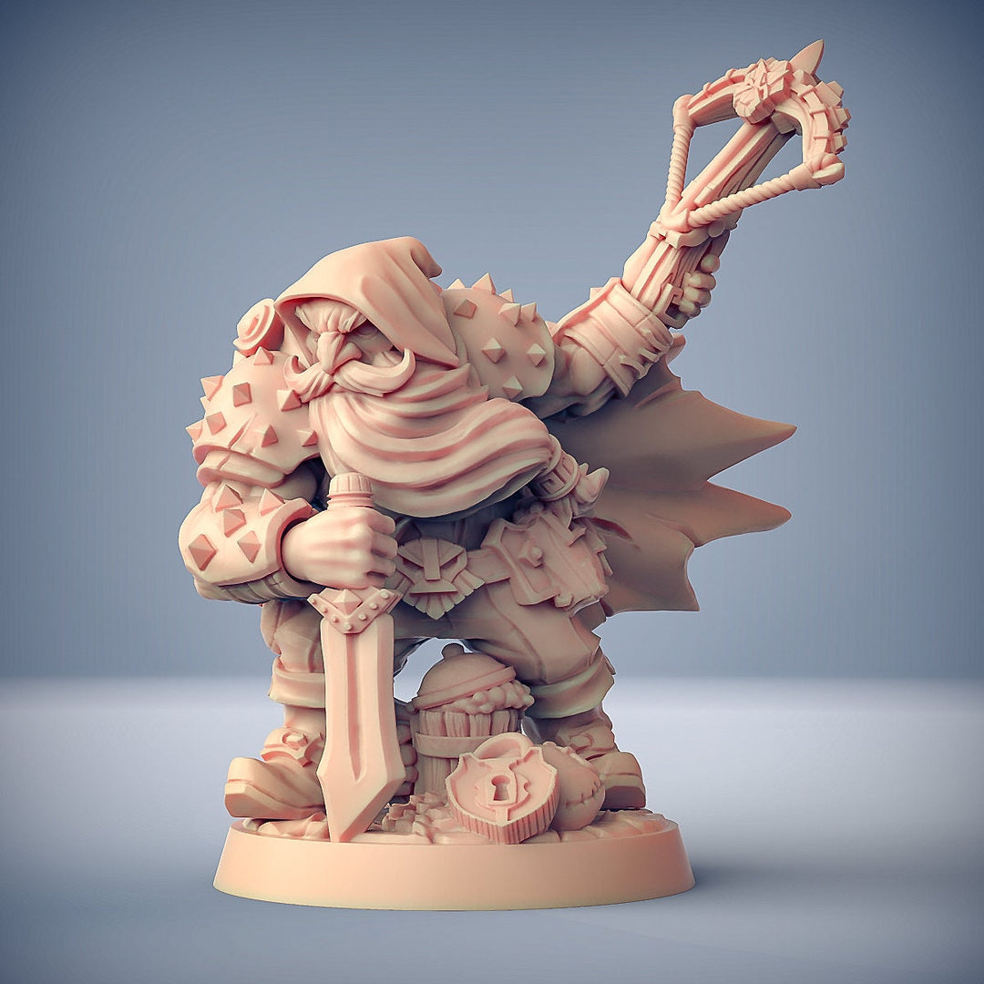 Merrian Silverfinger - Dwarven Thief Hero | Troubles in Taverns | 32mm or 28mm Fantasy Miniature | D&D | Artisan Guild