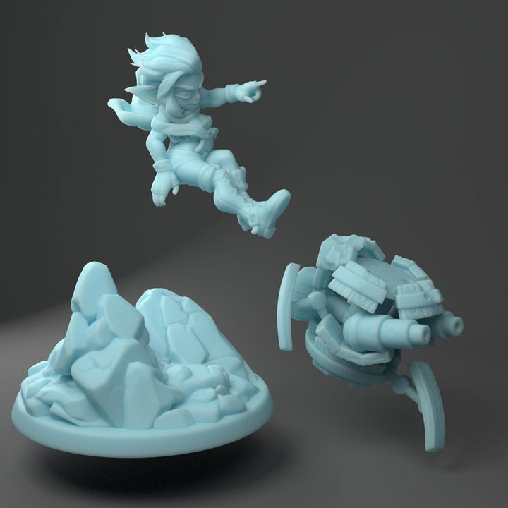 Goblin Artificer | 32mm or 28mm Fantasy Miniature | D&D | DnD Miniature | Tabletop Game | RPG | Twin Goddess