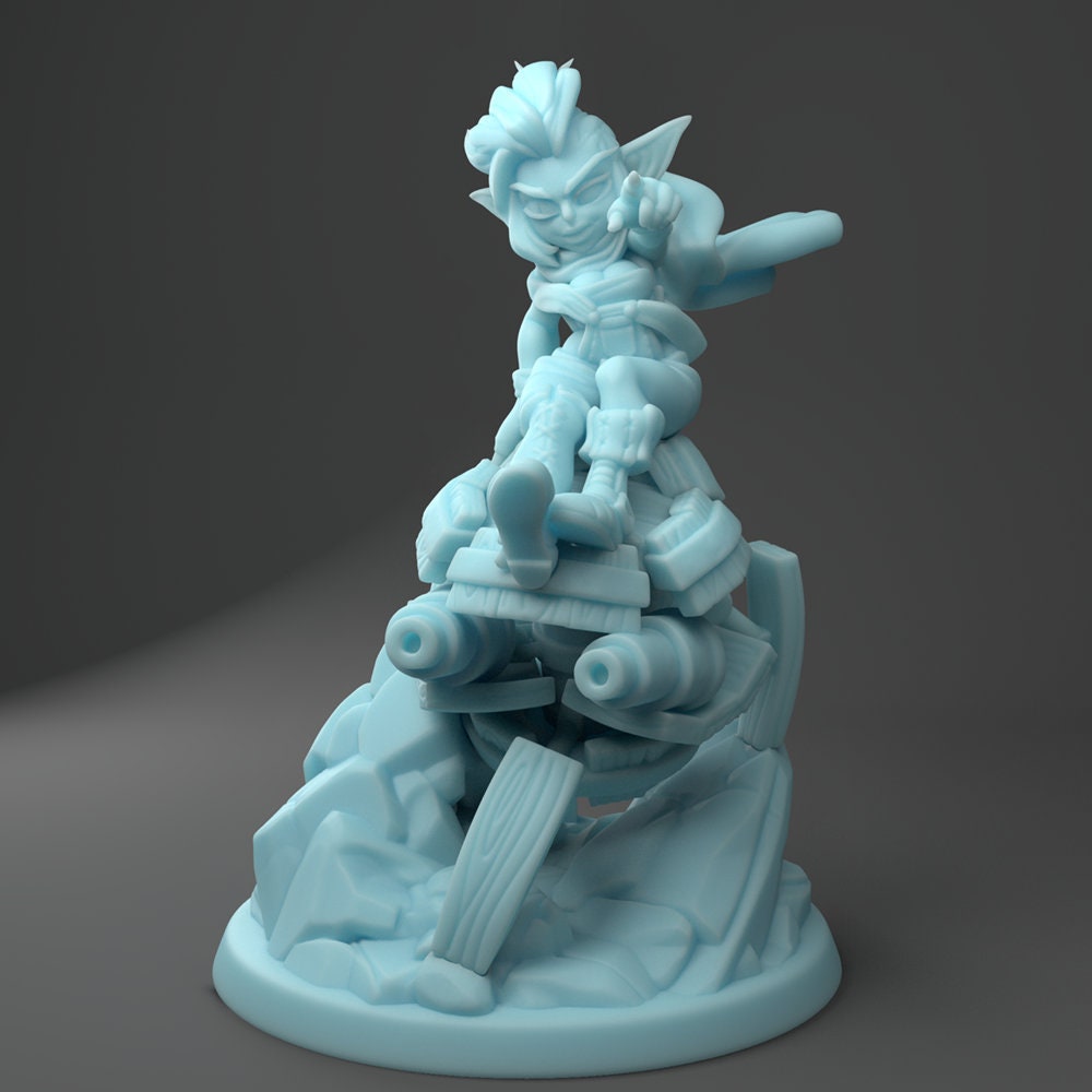 Goblin Artificer | 32mm or 28mm Fantasy Miniature | D&D | DnD Miniature | Tabletop Game | RPG | Twin Goddess