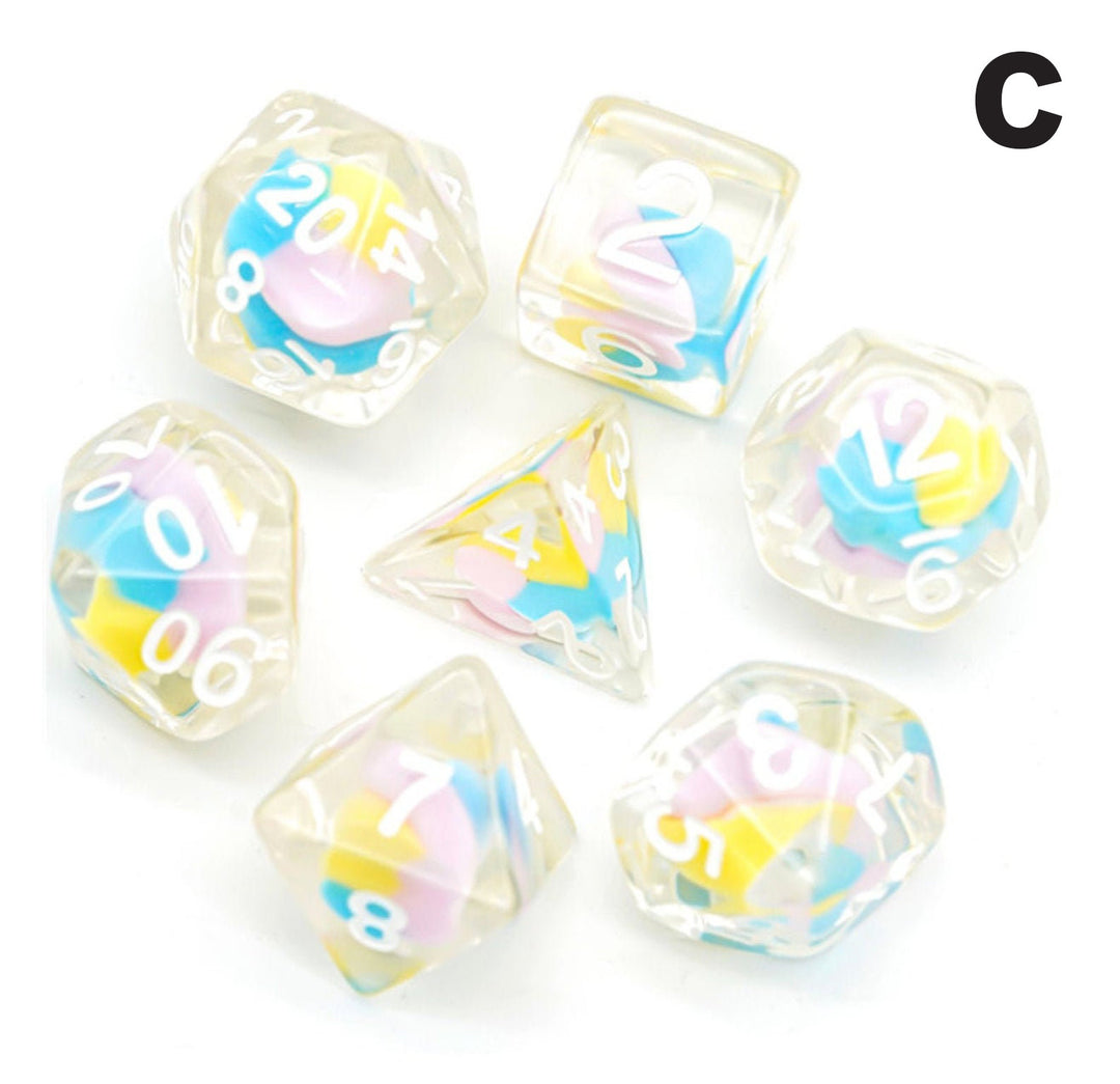 Ensemble de dés polyédriques Dragon Swirl Candy