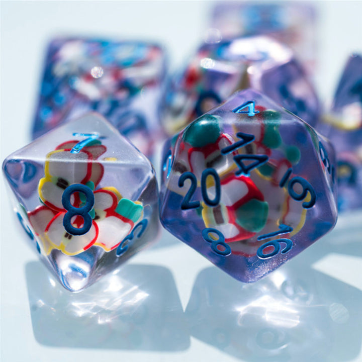 Apple Polyhedral Fresh Dice Set DnD Role Playing Dungeons and Dragons D20 TTRPG