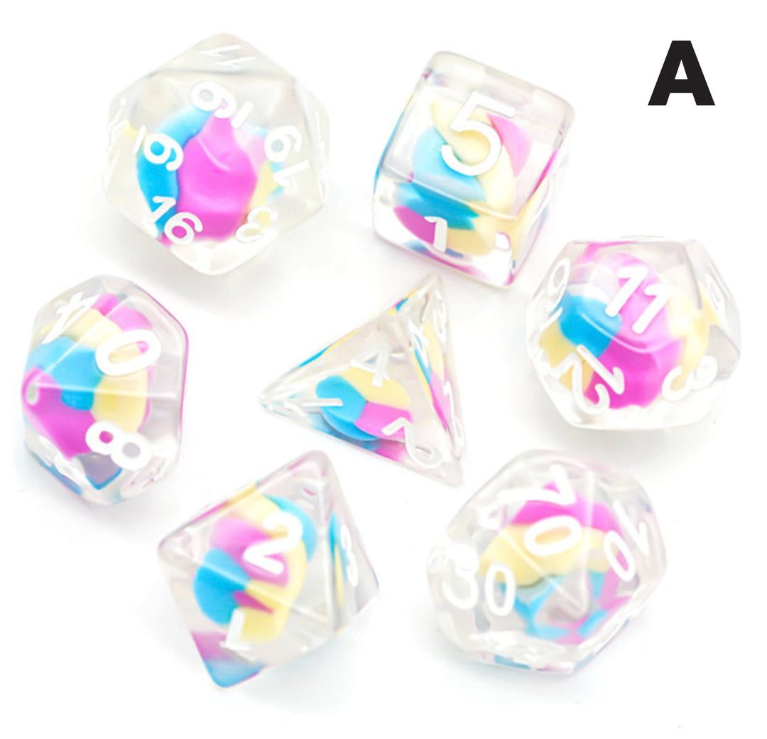 Ensemble de dés polyédriques Dragon Swirl Candy