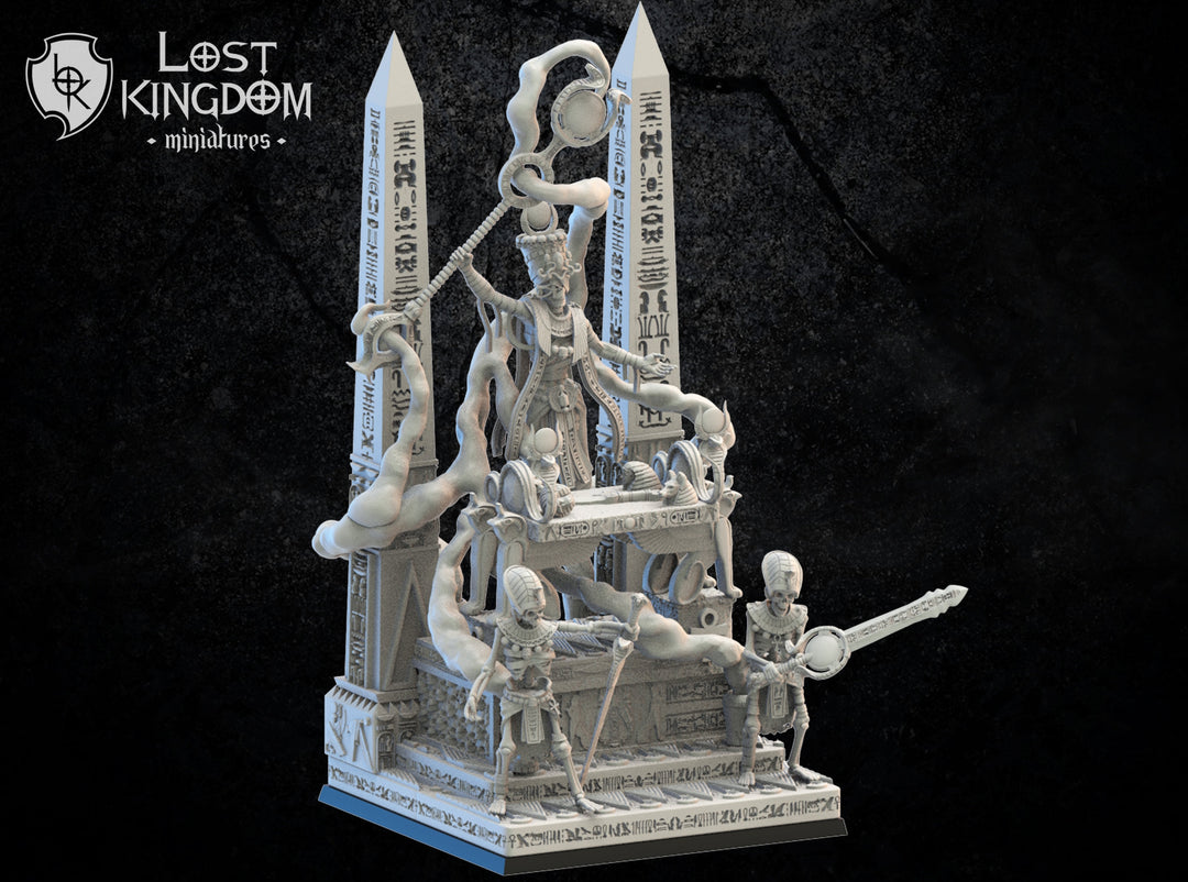 Amenophis on Canopic Altar Fantasy Minis DnD Warhammer Roleplaying RPG D&D