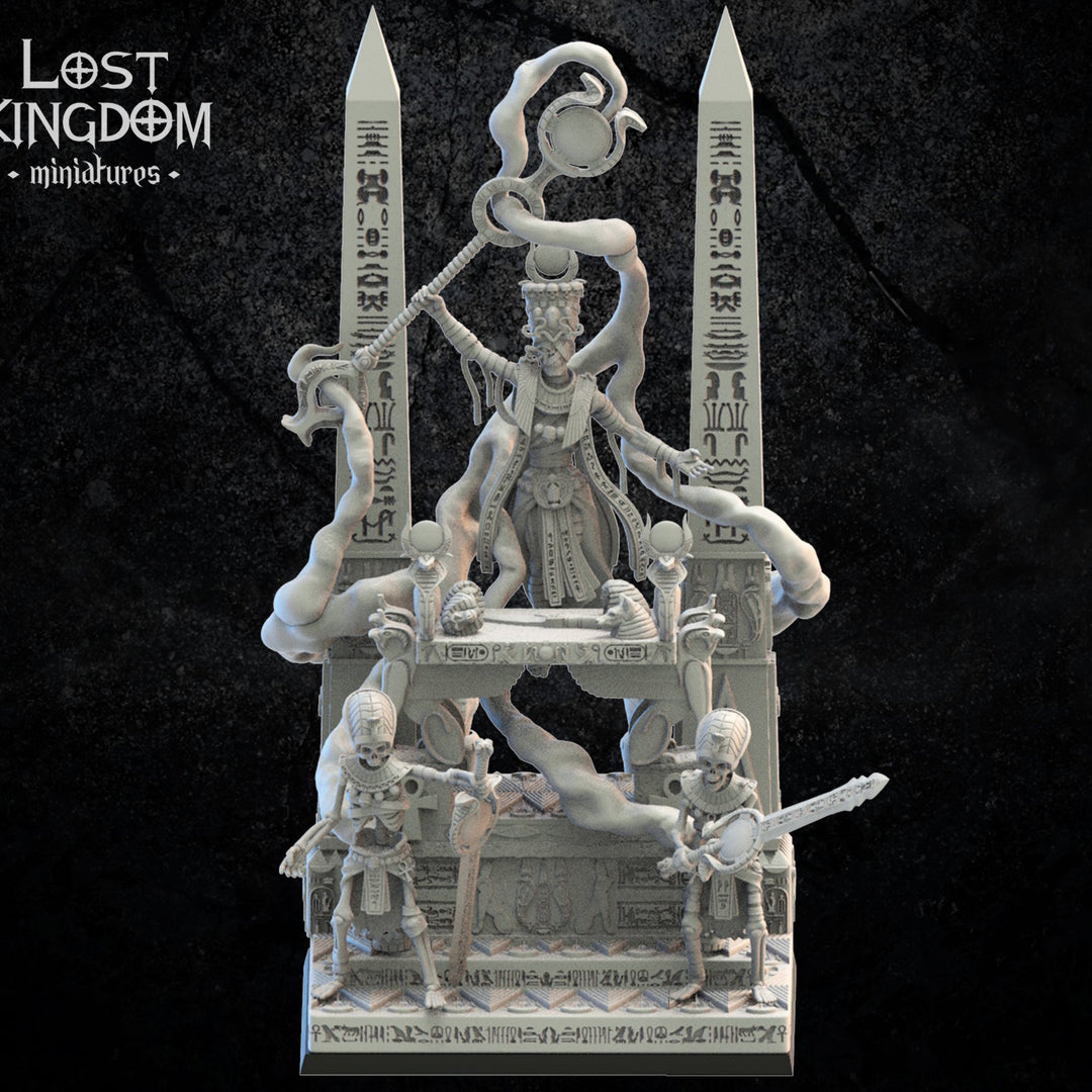 Amenophis on Canopic Altar Fantasy Minis DnD Warhammer Roleplaying RPG D&D
