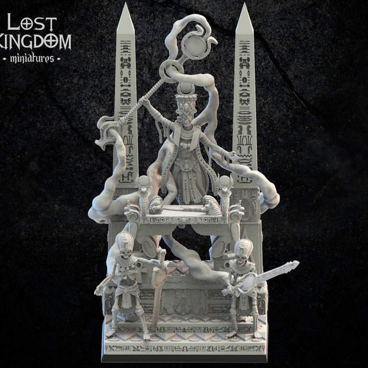 Amenophis on Canopic Altar Fantasy Minis DnD Warhammer Roleplaying RPG D&D