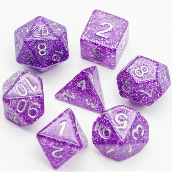 Violet Dreams - Jeu de dés violets scintillants