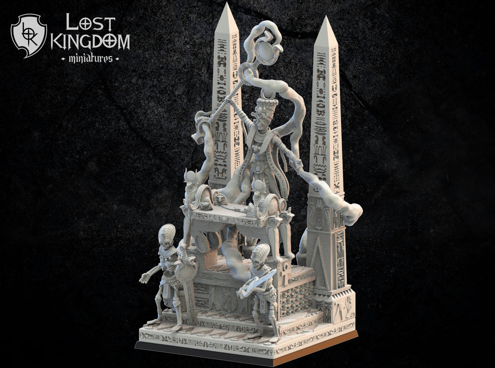 Amenophis on Canopic Altar Fantasy Minis DnD Warhammer Roleplaying RPG D&D