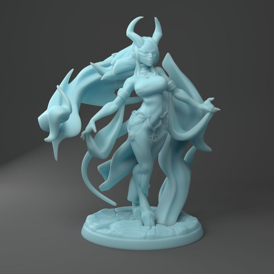 Alytress - Grand Warlock | 32mm or 28mm Fantasy Miniature | D&D | Twin Goddess