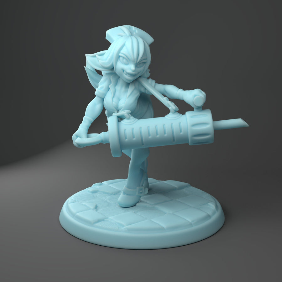 Needles The Goblin Nurse | Resin Fantasy Miniature | D&D | Tabletop Games | Twin Goddess