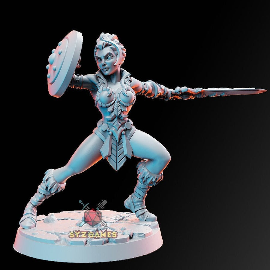 Sheela | 32mm or 28mm Fantasy Miniature | Dungeons & Dragons | Pathfinder | RPG | Tabletop | RN Estudio