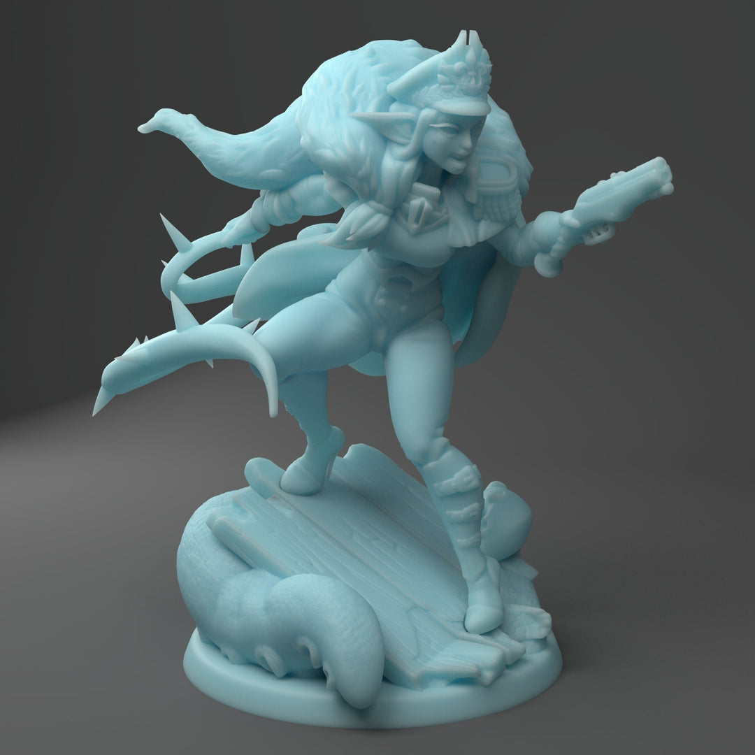 Karina, StarCommander | Resin Fantasy Miniature | D&D | Tabletop Games | Twin Goddess