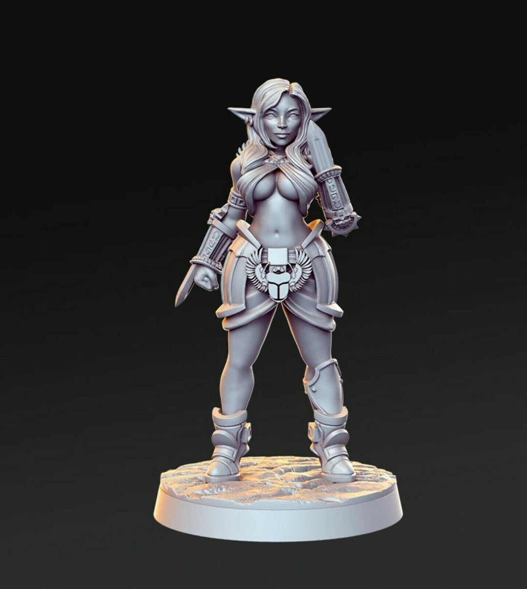 Itaka | Pinup | 32mm or 28mm Fantasy Miniature | D&D | RPG | Tabletop Game | Pathfinder | RN Estudio