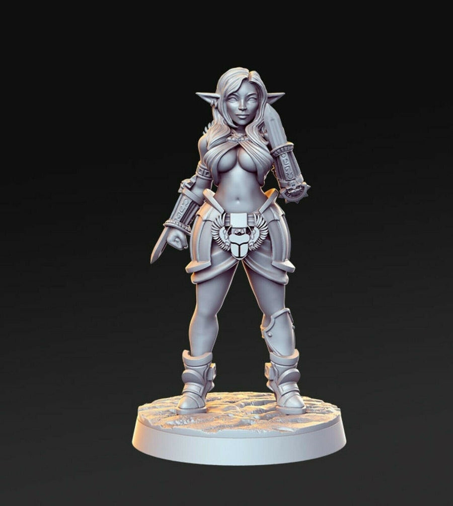 Itaka | Pinup | 32mm or 28mm Fantasy Miniature | D&D | RPG | Tabletop Game | Pathfinder | RN Estudio