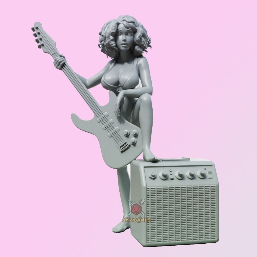 Jenica, Female Bard Pinup | Fantasy Resin Miniature | DnD Miniatures | Dungeons & Dragons | Pathfinder | RPG | Tabletop