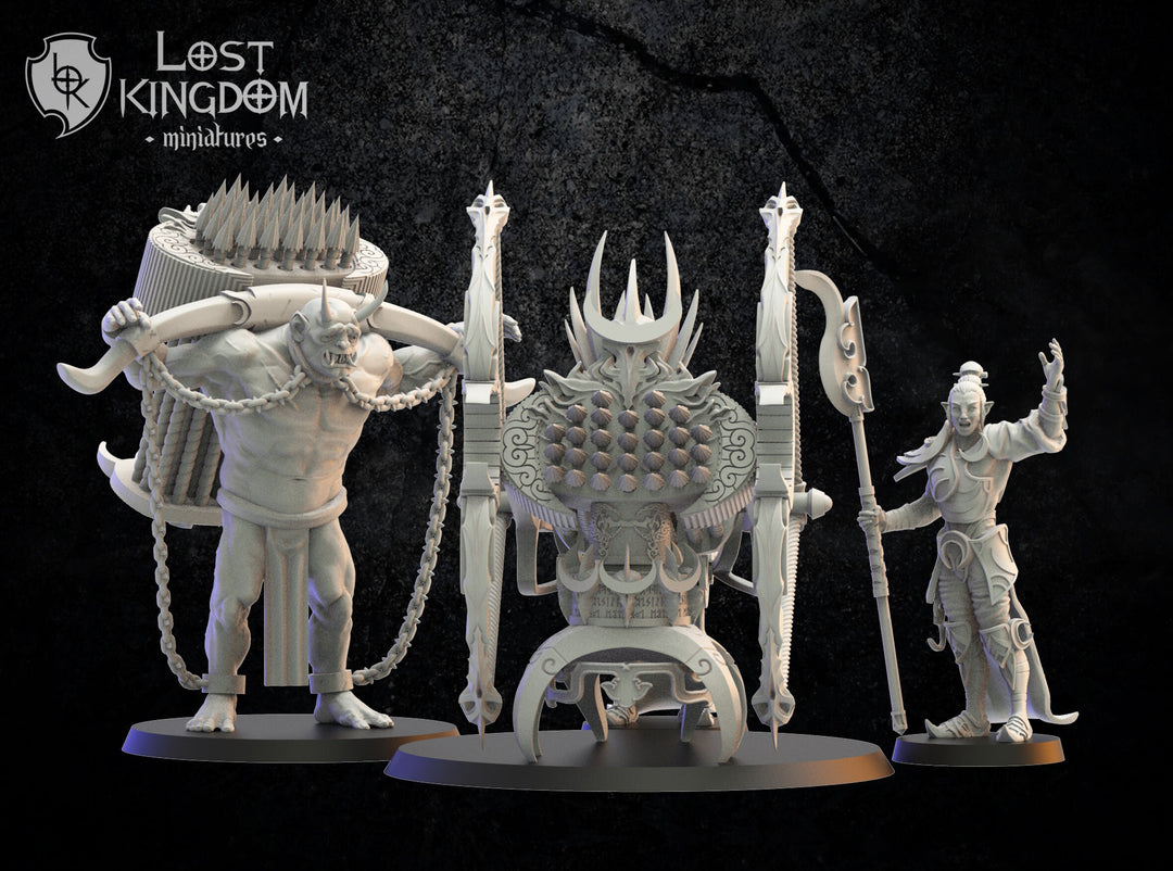 Night Elves Repeater Battery | Fantasy Miniature | Dungeons and Dragons | DND | Tabletop Game | RPG | Lost Kingdom Miniature