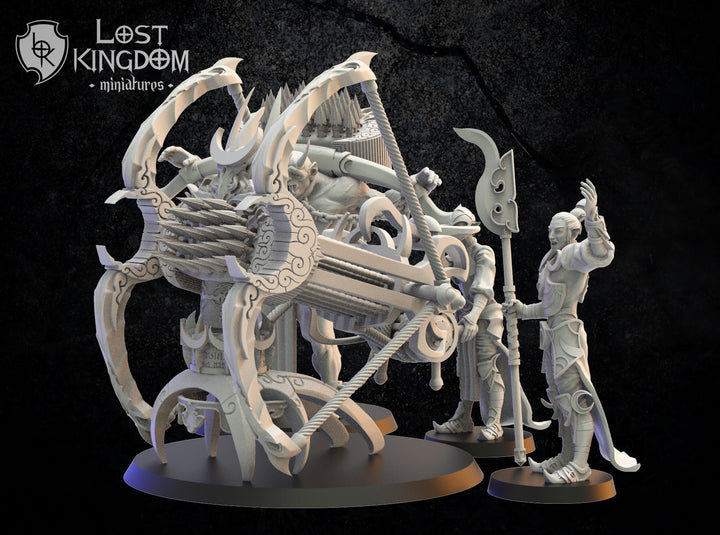 Night Elves Repeater Battery | Fantasy Miniature | Dungeons and Dragons | DND | Tabletop Game | RPG | Lost Kingdom Miniature